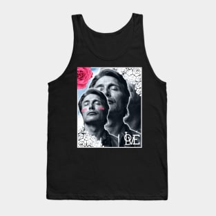 Mads Mikkelsen Sky and Roses Love Collage Tank Top